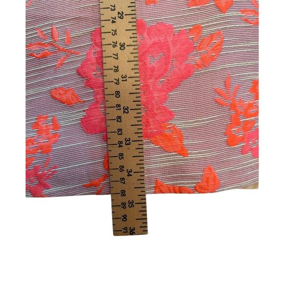 Antonio Melani Floral Jacquard Fit Flare Dress Beige Pink Size 2 - Picture 6 of 10